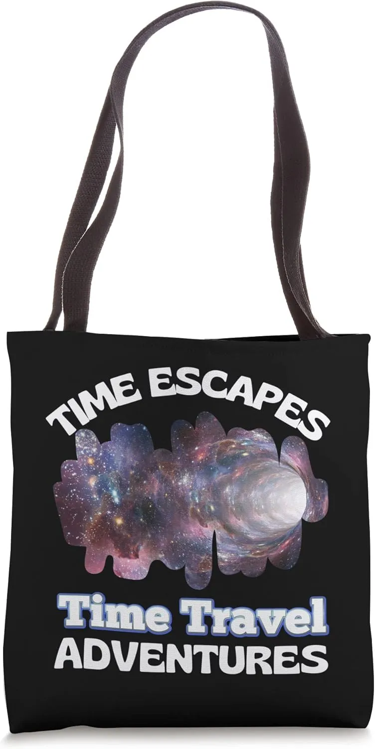 Time Escapes Inc Time Travel Adventures Time Travel Wormhole Tote Bag