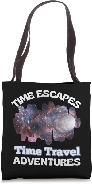 Time Escapes Inc Time Travel Adventures Time Travel Wormhole Tote Bag
