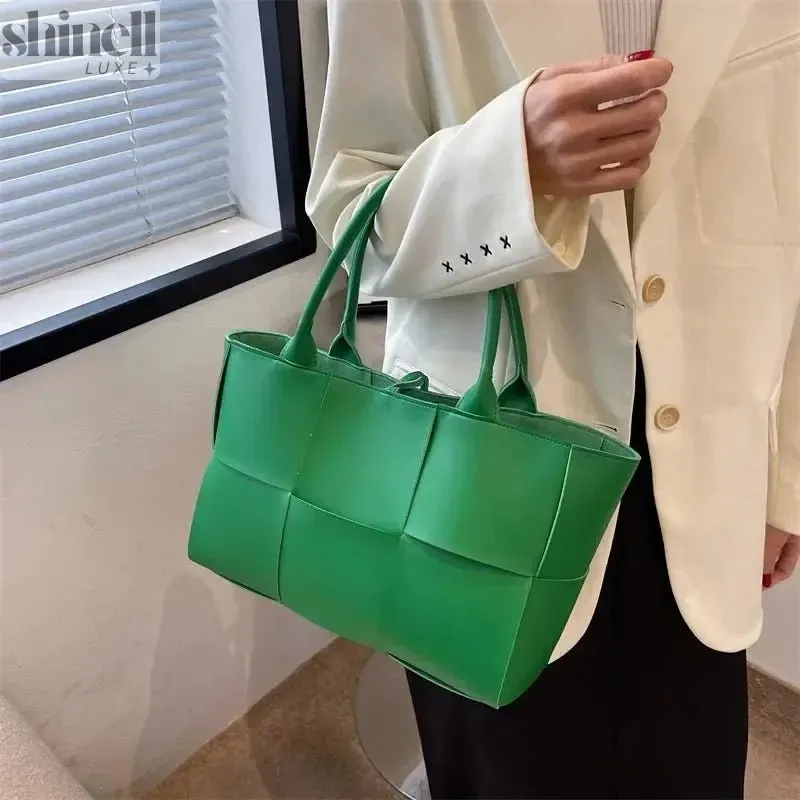 Timeless Woven Leather Tote Bag