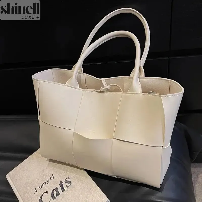 Timeless Woven Leather Tote Bag