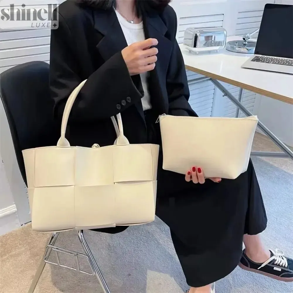 Timeless Woven Leather Tote Bag
