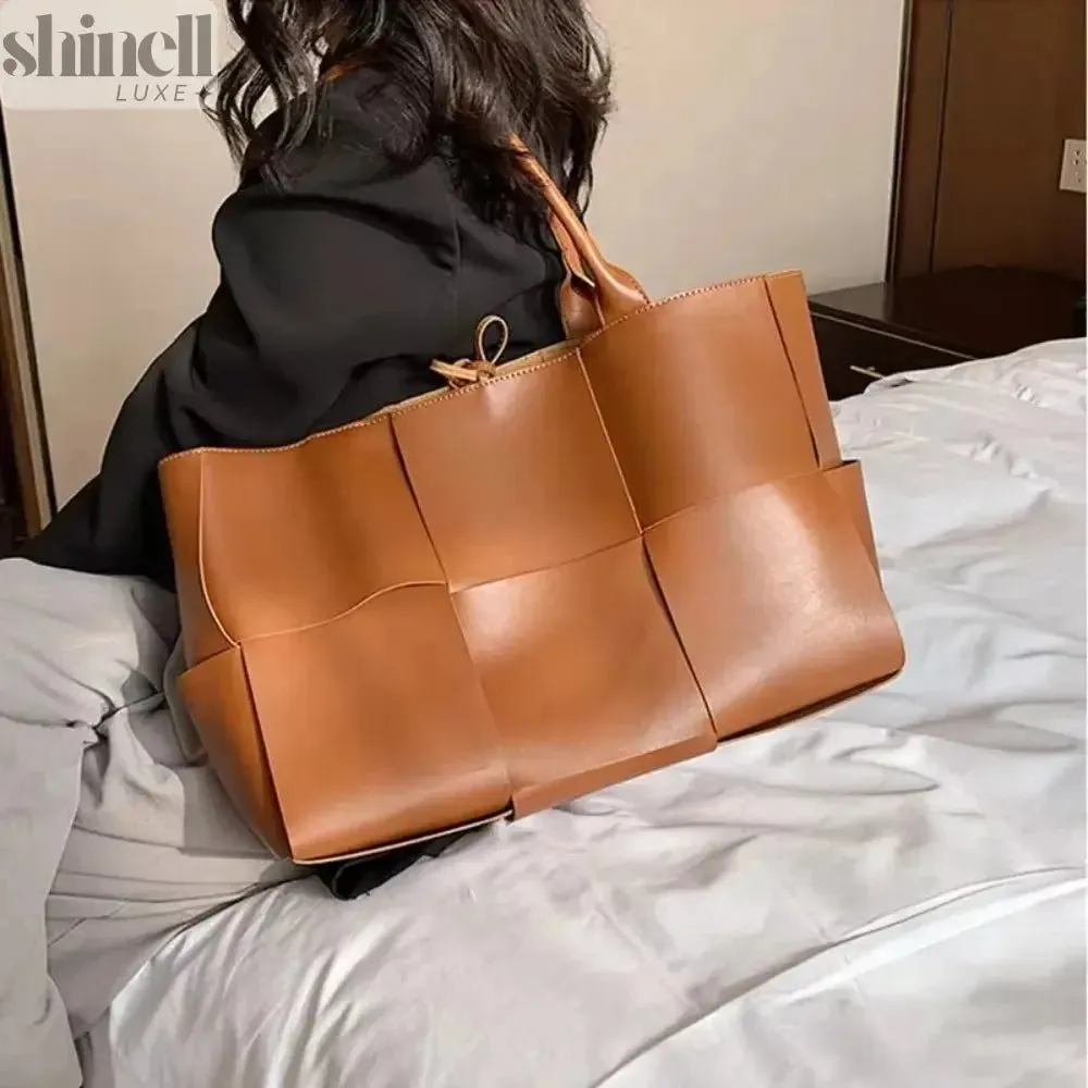 Timeless Woven Leather Tote Bag
