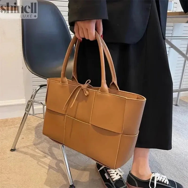 Timeless Woven Leather Tote Bag