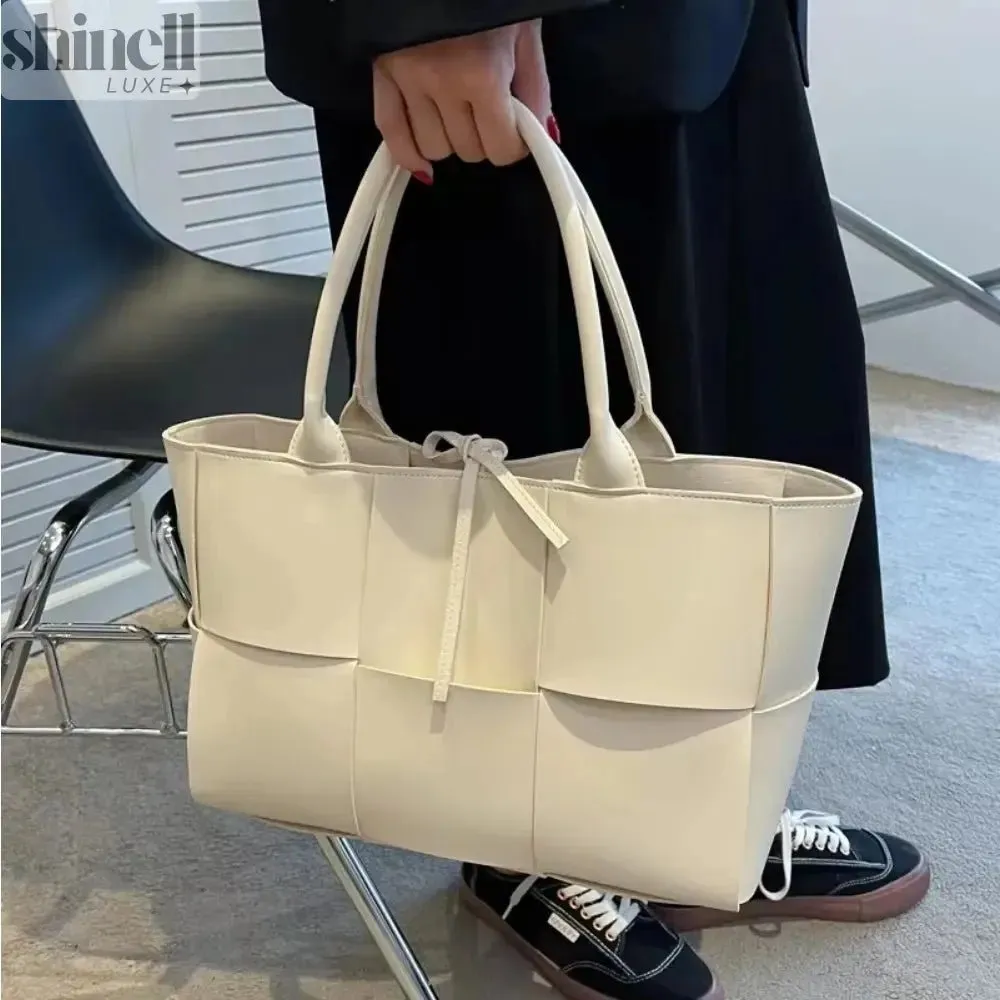 Timeless Woven Leather Tote Bag