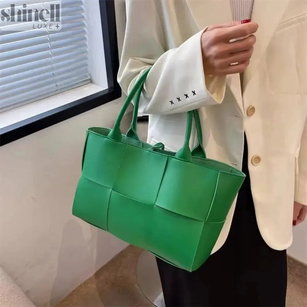 Timeless Woven Leather Tote Bag