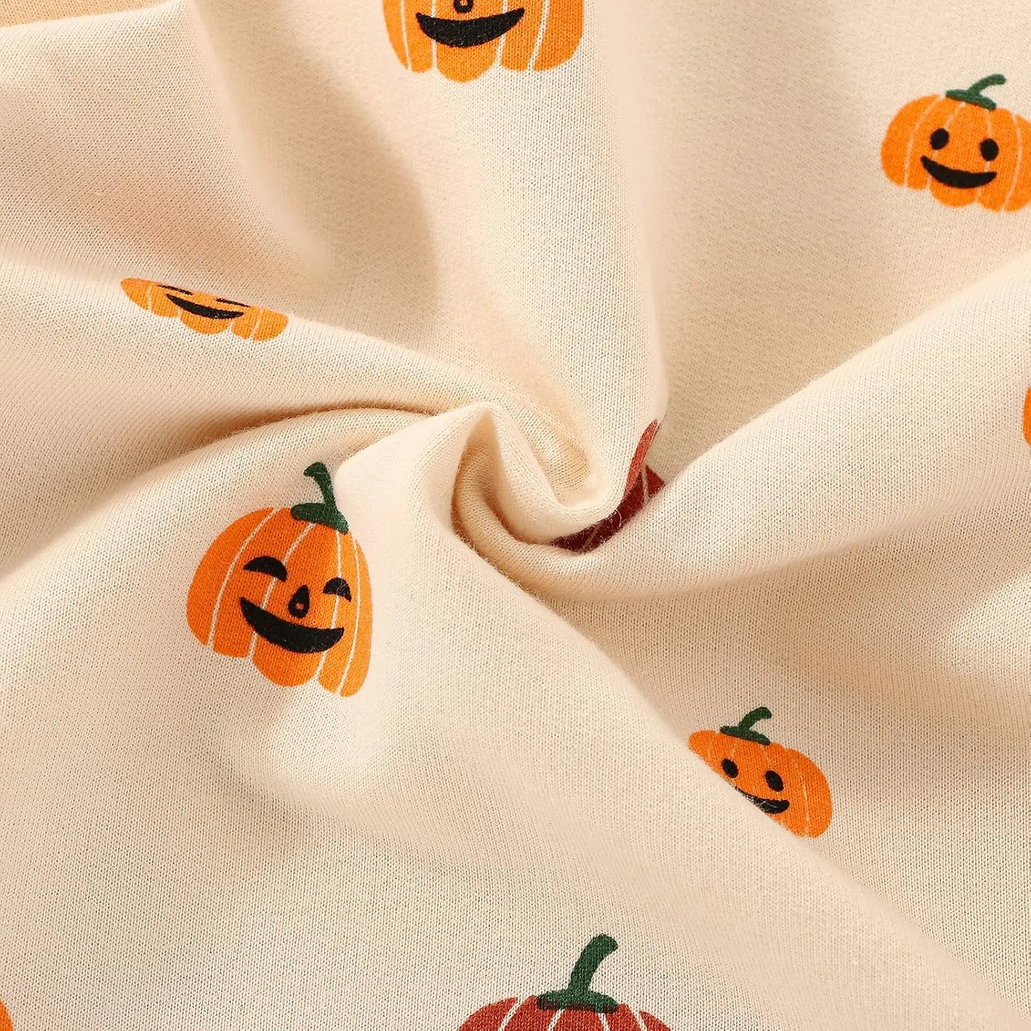 Toddler Infant Baby Girl Boy Halloween Outfit Pumpkin Sweatshirt Oversized Onesie Bubble Romper Sweater Clothes