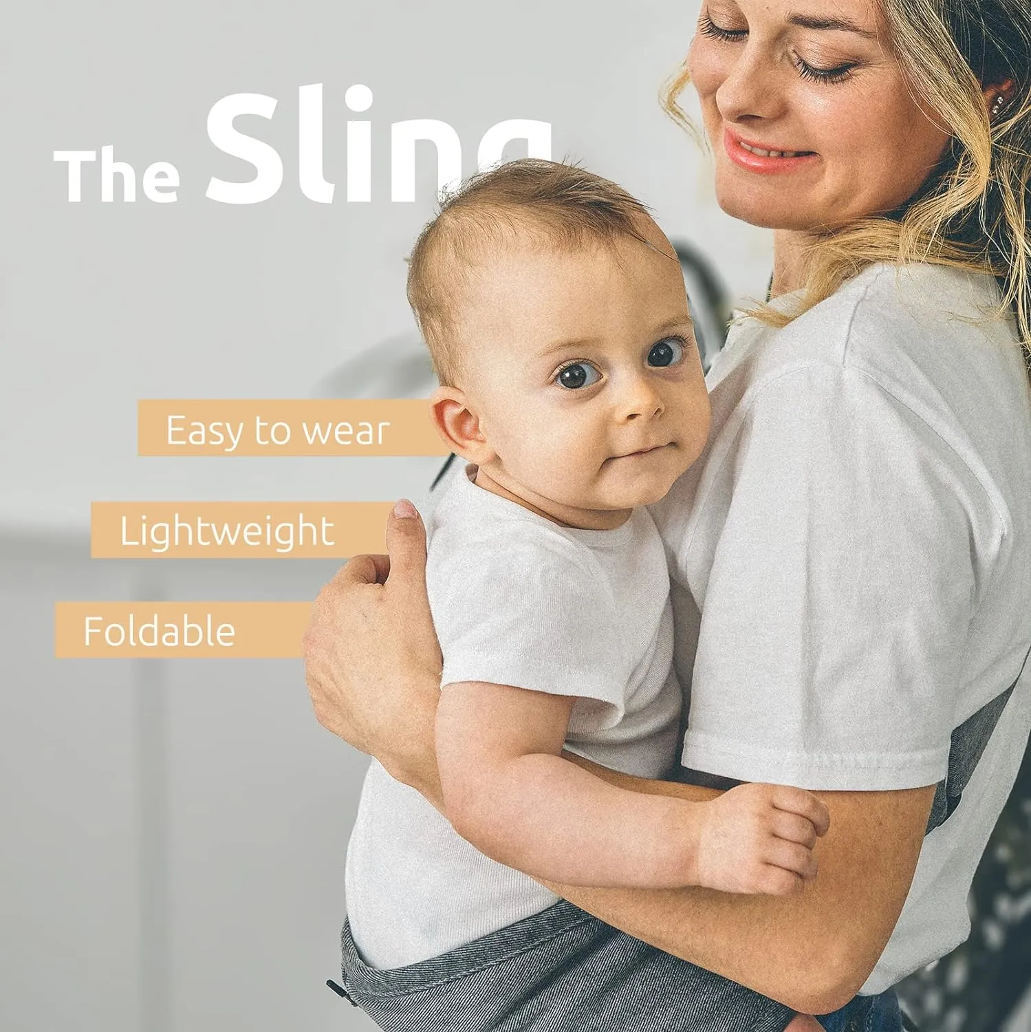 Toddler Sling, Ergonomic Baby Sling Carrier with Adjustable Strap, Soft Padding & Non-Slip Hip Seat, Perfect for Infant and Toddler(7-44 lbs), Premium Cotton (Steel Gray)