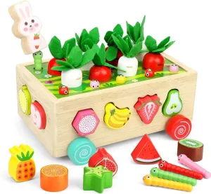 Toddler Wooden Montessori Toys: Educational Toys for 1 2 3 Year Old Boy Girl Birthday Gift Ideas