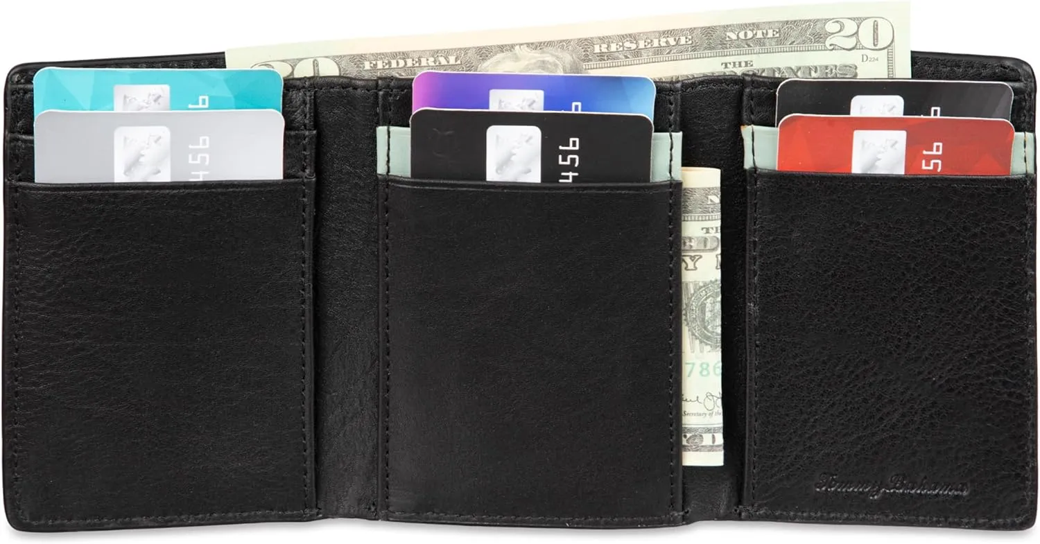 Tommy Bahama Men's Compact Trifold Leather Wallet
