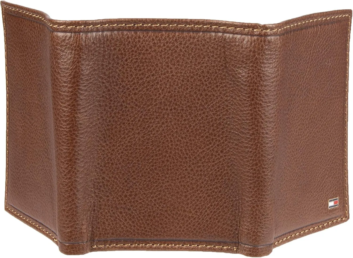 Tommy Hilfiger Men's Compact Trifold Wallet with ID Window and Multiple Card Slots
