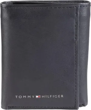 Tommy Hilfiger Men's Compact Trifold Wallet with ID Window and Multiple Card Slots