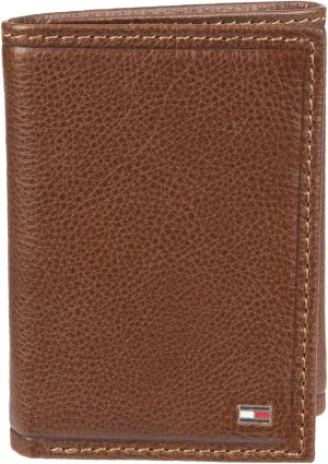 Tommy Hilfiger Men's Compact Trifold Wallet with ID Window and Multiple Card Slots