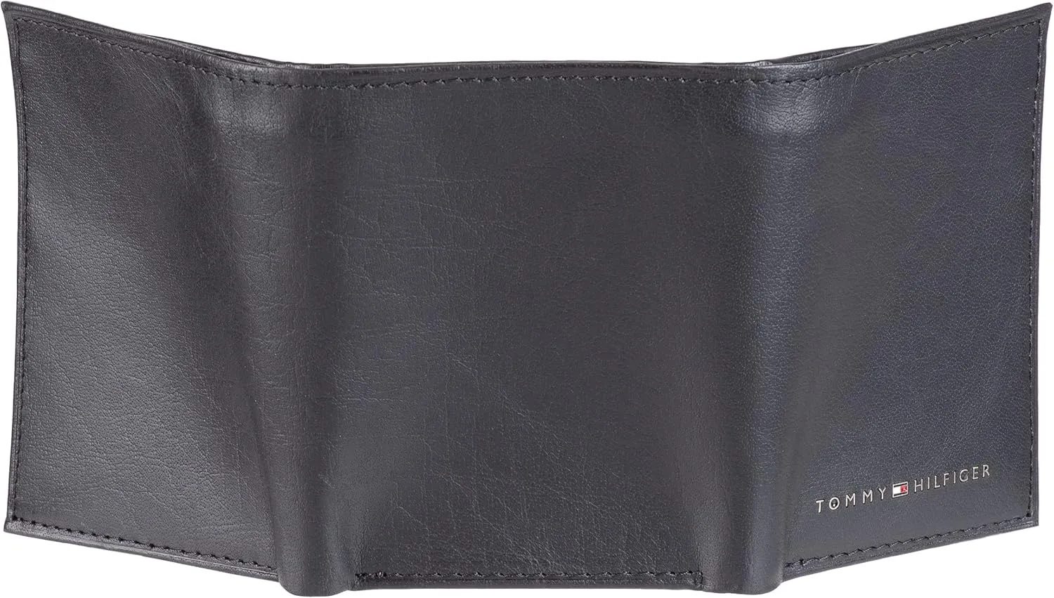 Tommy Hilfiger Men's Compact Trifold Wallet with ID Window and Multiple Card Slots