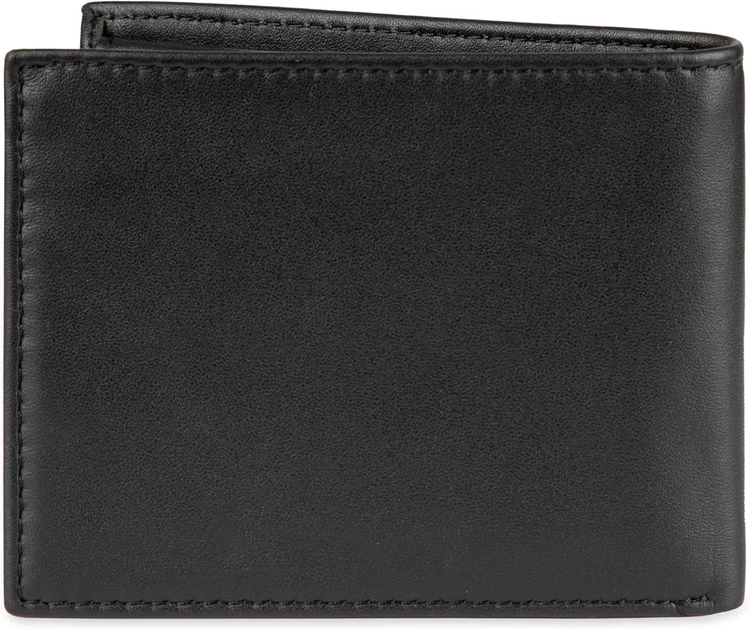 Tommy Hilfiger Men's Leather Wallet – Slim Bifold with 6 Credit Card Pockets and Removable ID Window