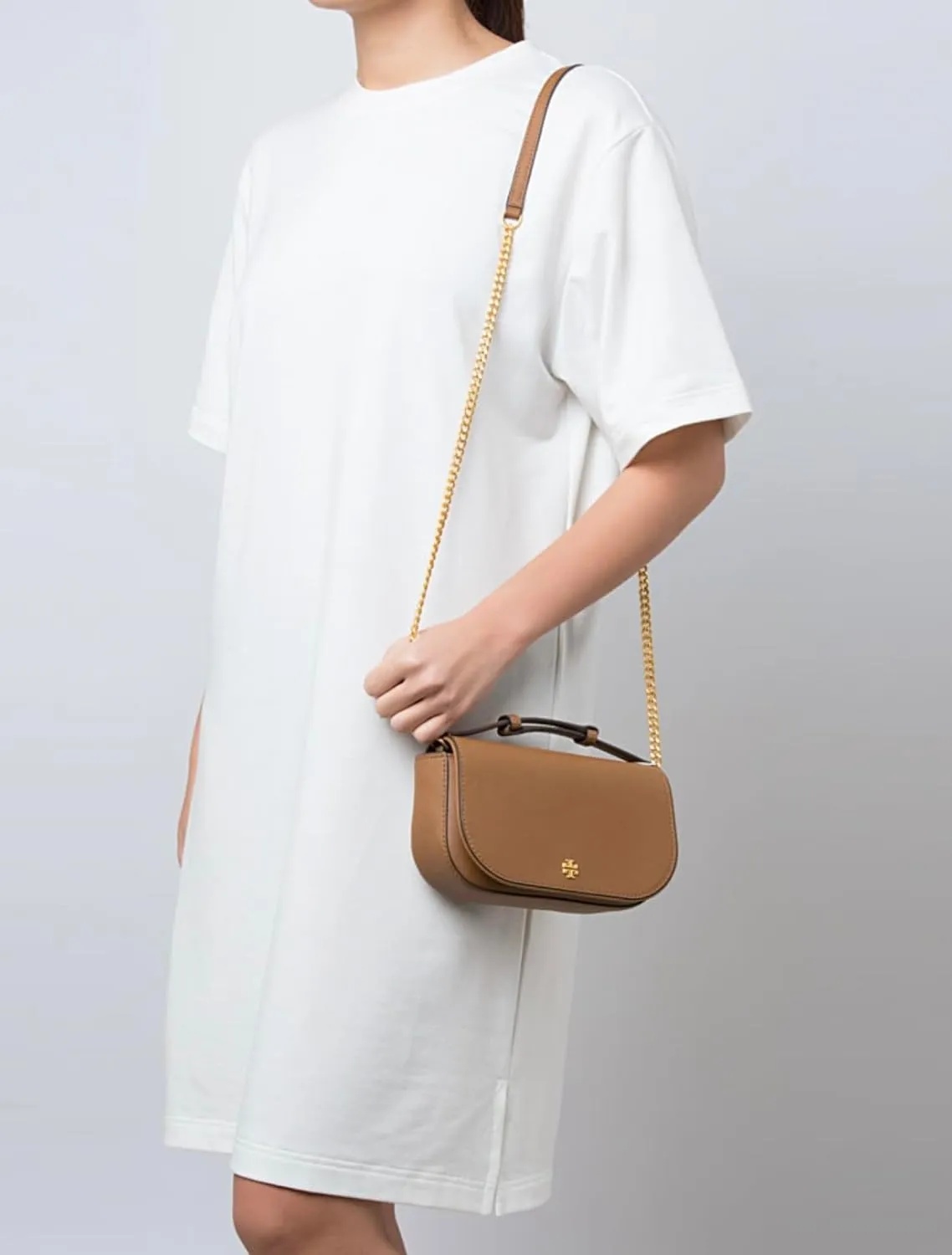 Tory Burch Emerson Top Handle Women's Saffiano Leather Crossbody Bag