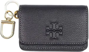 Tory Burch Thea Flap Card Case (Black)