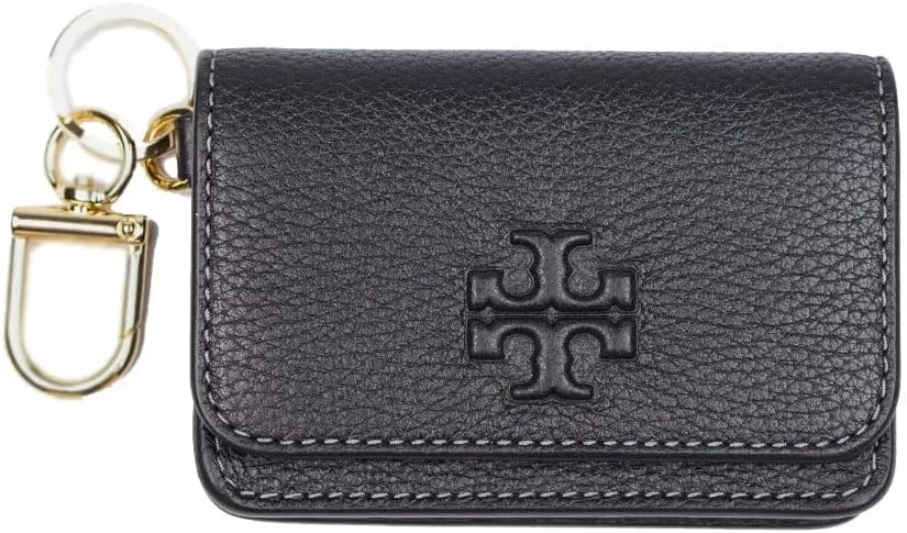 Tory Burch Thea Flap Card Case (Black)