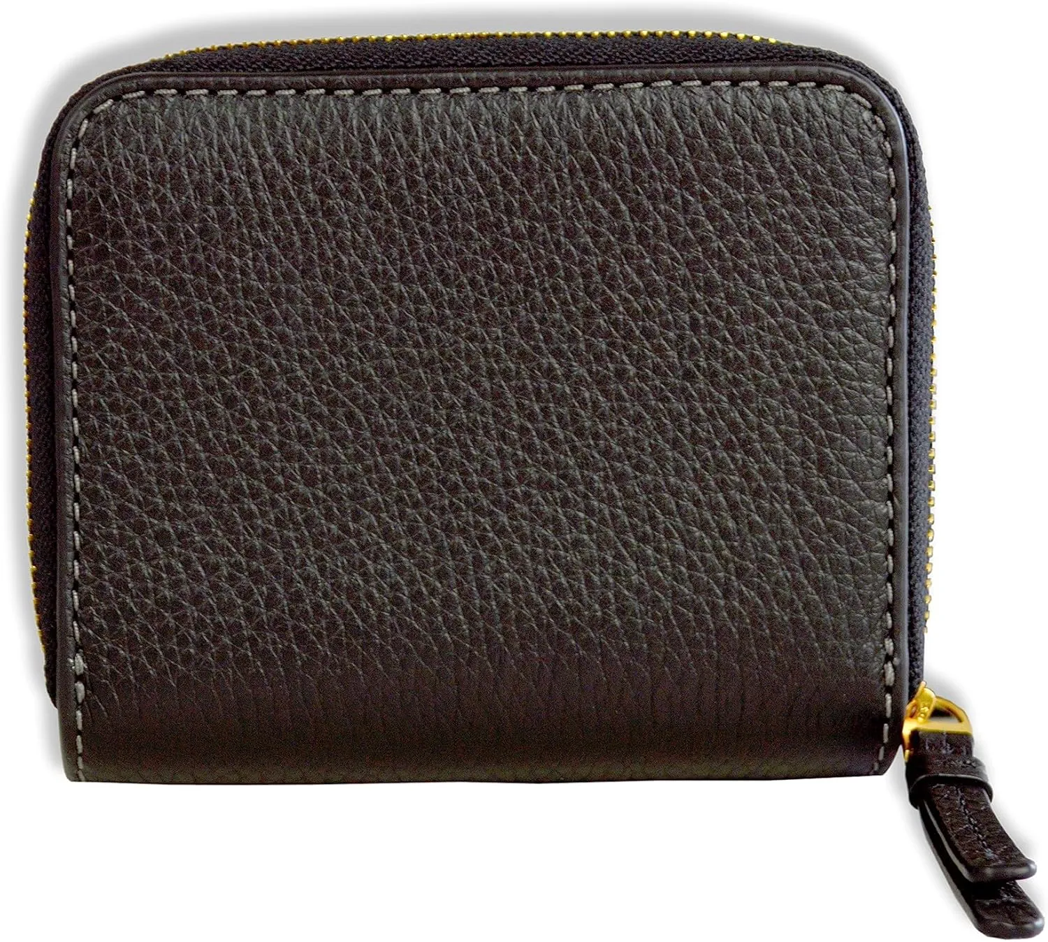 Tory Burch Womens 146463 Pebble Leather Thea Bi-Fold Zip Around Wallet, (Black)