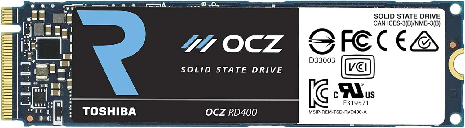 Toshiba OCZ RD400 Series Solid State Drive PCIe NVMe M.2 128GB with MLC Flash (RVD400-M22280-128G)