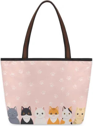 Tote Bag for Women with Zipper Large Capacity Top Handle Casual Shoulder Bag Handbag Reusable Shopping