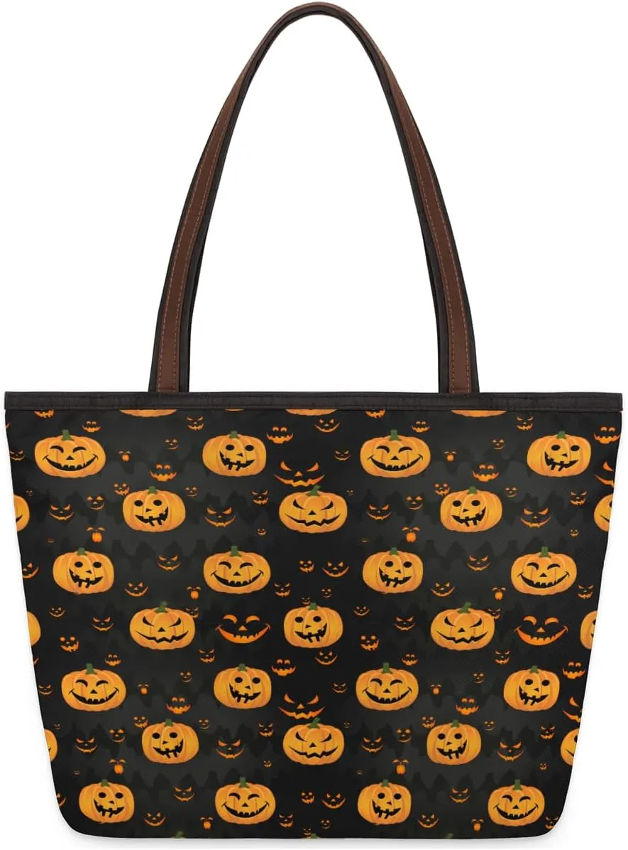 Tote Bag for Women with Zipper Large Capacity Top Handle Casual Shoulder Bag Handbag Reusable Shopping
