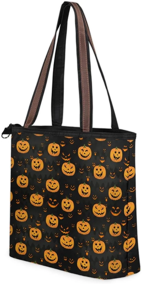 Tote Bag for Women with Zipper Large Capacity Top Handle Casual Shoulder Bag Handbag Reusable Shopping