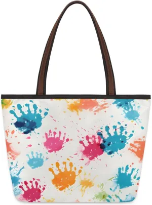 Tote Bag for Women with Zipper Large Capacity Top Handle Casual Shoulder Bag Handbag Reusable Shopping