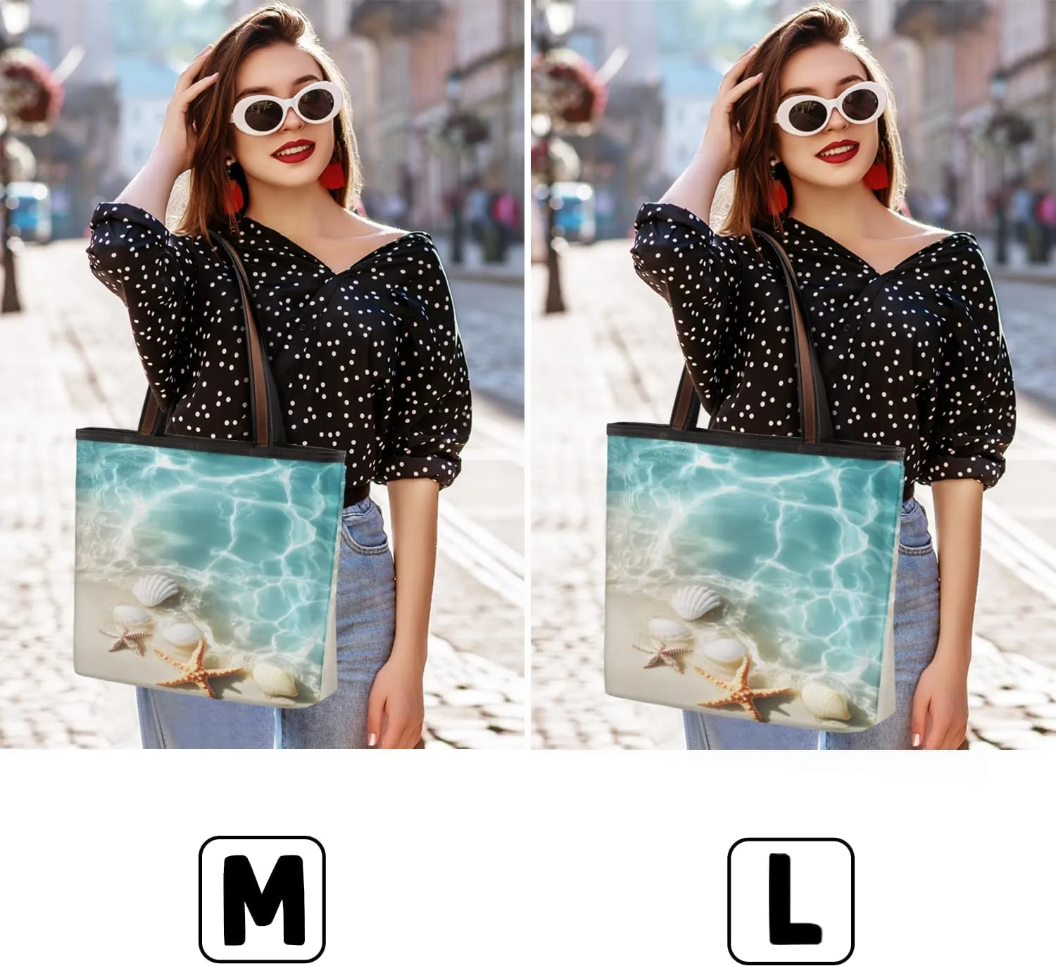 Tote Bag for Women with Zipper Large Capacity Top Handle Casual Shoulder Bag Handbag Reusable Shopping
