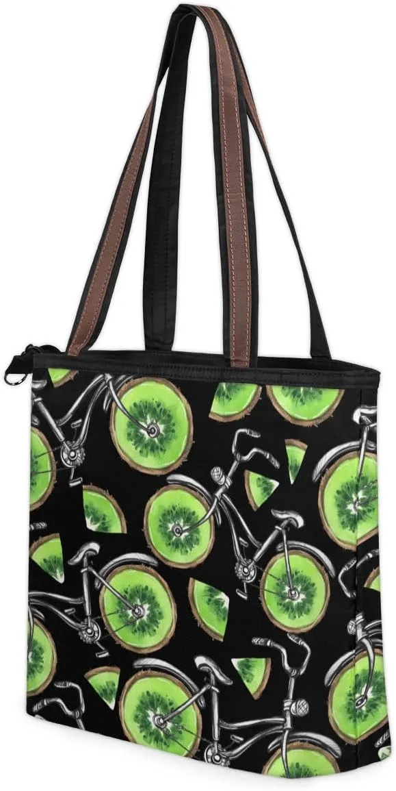 Tote Bag for Women with Zipper Large Capacity Top Handle Casual Shoulder Bag Handbag Reusable Shopping