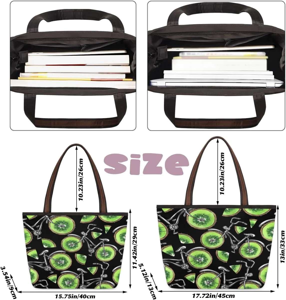 Tote Bag for Women with Zipper Large Capacity Top Handle Casual Shoulder Bag Handbag Reusable Shopping