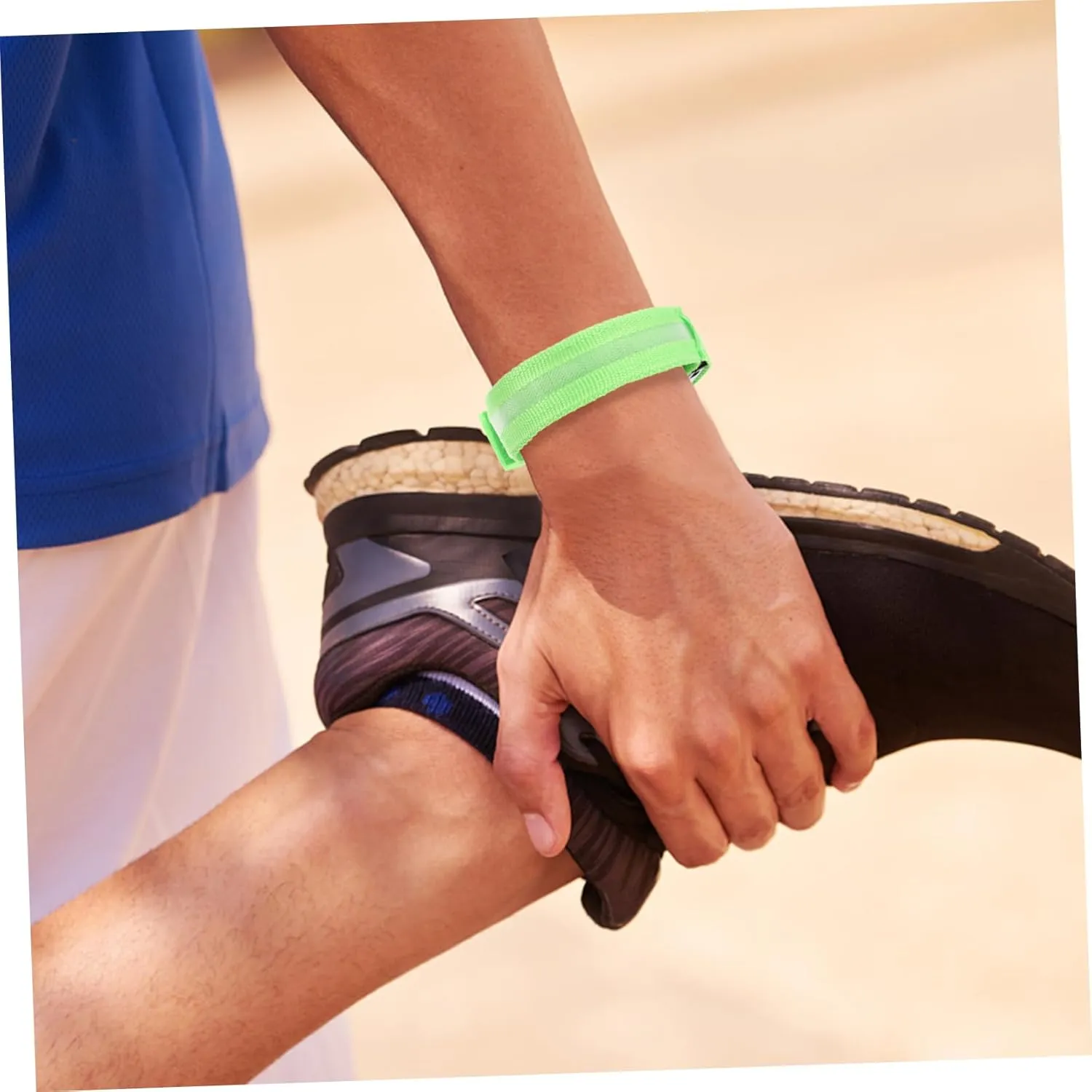 Toyvian LED Glowing Armbands Night Running Sports Wristbands for Safety Nighttime Use Three Lighting Modes for
