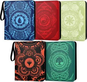 Trading Card Binder,9-Pocket Binder for Trading Cards Holds 720 Cards,Premium Collector Card Album for Standard Cards,Card Collection Folder for MTG,TCG,Yugioh,Game Cards(5 pack)