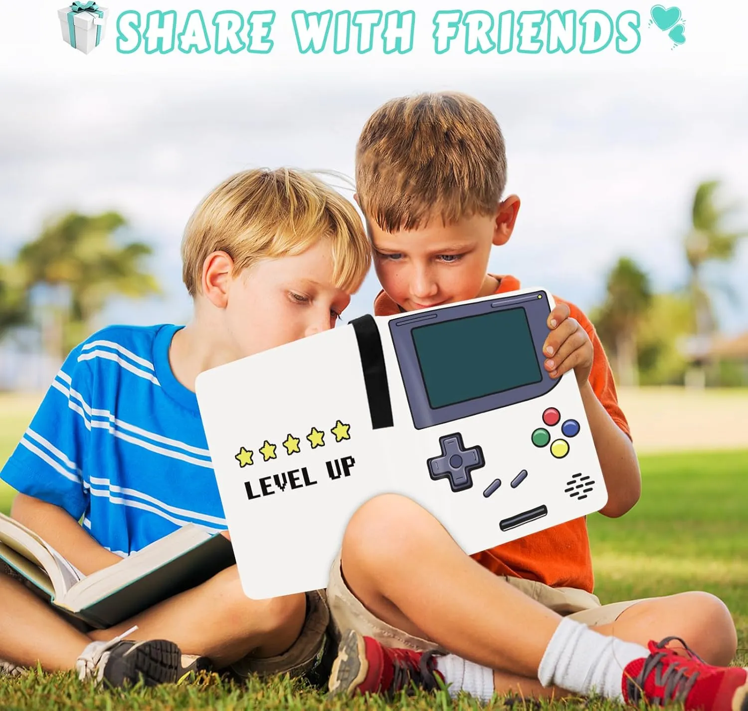 Trading Card Collection Binders Folder for Men Teens, Double-Sided 8-Pocket Card Album with Zipper, Game Cards Binder for Game Lover, Gaming Design Cards Binder for Boys Girls