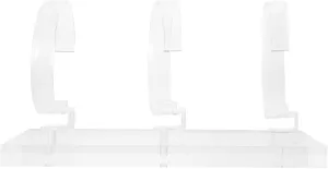 Transparent Watch Display Stand Jewelry Holder for Retail Clear Acrylic Watch Rack for Bracelets and Accessories Compact Design for and Travel