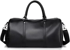 Travel bag dry and wet separation exercise yoga fitness bag independent shoe storage large capacity (black)