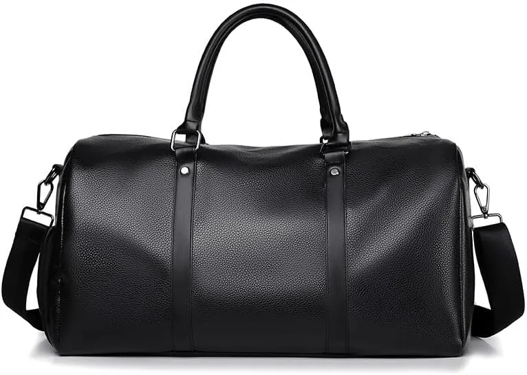 Travel bag dry and wet separation exercise yoga fitness bag independent shoe storage large capacity (black)