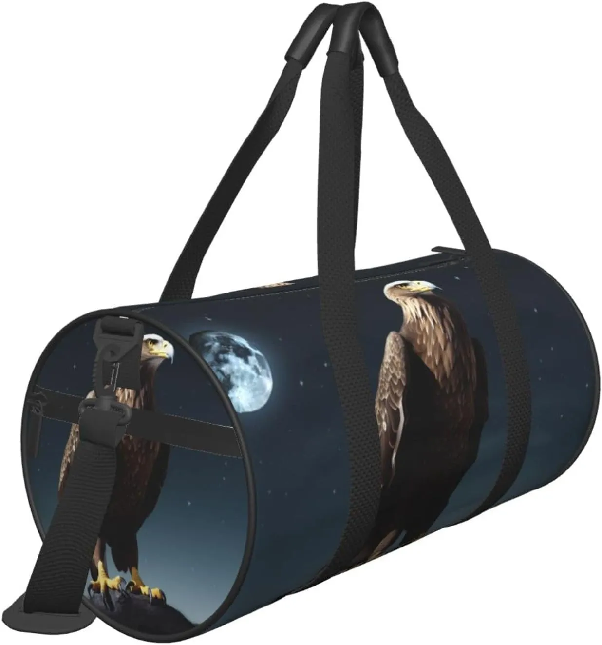 Travel Bag For Women,Eagle Under The Stars Print Personal Item Duffle Bags,Weekend Travel Duffel Tote Bag,Travel Sport Gym Bag For Men,Airplane Travel Essentials For Flying