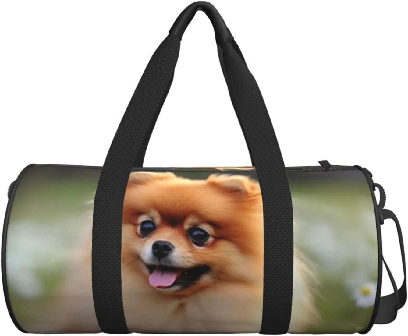 Travel Bag For Women,Pomeranian Dog Print Personal Item Duffle Bags,Weekend Travel Duffel Tote Bag,Travel Sport Gym Bag For Men,Airplane Travel Essentials For Flying