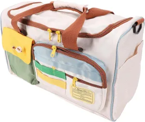 Travel Bag Gym Duffle Bag for Women Men, Large Capacity Adjustable Shoulder Strap Stylish Portable Duffle Bag for Business Trip