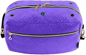 Travel Crochet Craft Project Bag for Crochet Hook Knitting Accessories Knitting Bag Yarn Bag Adjustable Shoulder Strap