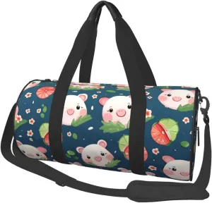 Travel Duffel Bag Cute Pigs Pattern Weekender Overnight Bag For Men Women Large Capacity Sports Gym Bag Canvas Carry On Tote Bags For Travel Yoga
