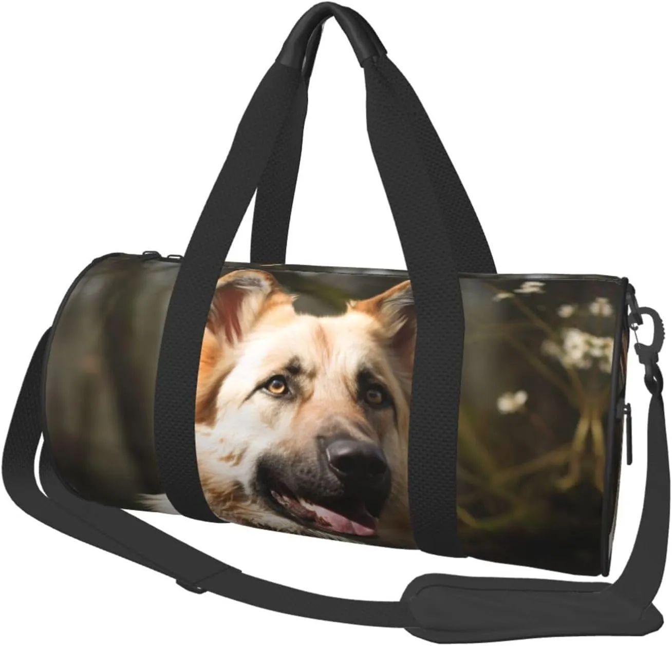 Travel Duffel Bag German Shepherd Dog Weekender Overnight Bag For Men Women Large Capacity Sports Gym Bag Canvas Carry On Tote Bags For Travel Yoga