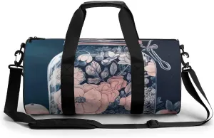 Travel Duffel Bag Weekender Bags for Men Women Large Capacity Overnight Bags Beautiful Tube Travel Sports Gym Bag Canvas Carry On Tote Bags for Travel Yoga