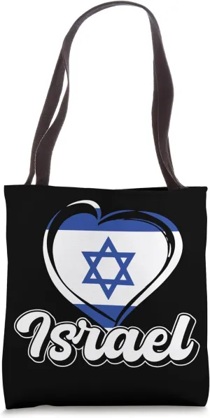 Travel Heritage Flag Israel Tote Bag