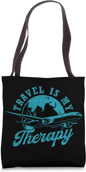 Travel is my Therapy Travel Agent Tote Bag