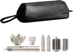 Travel Storage Bag for Dyson Airwrap/Shark Flexstyle Complete Styler and Attachments, Portable Handheld Travel Case, Waterproof Hair Dryer Carrying Case, Organizer Bag with Large Opening (Black)