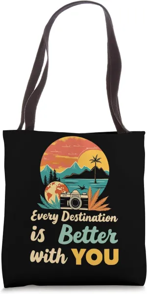 Traveling Travel Partner Vacationing Tourist Spot Tote Bag