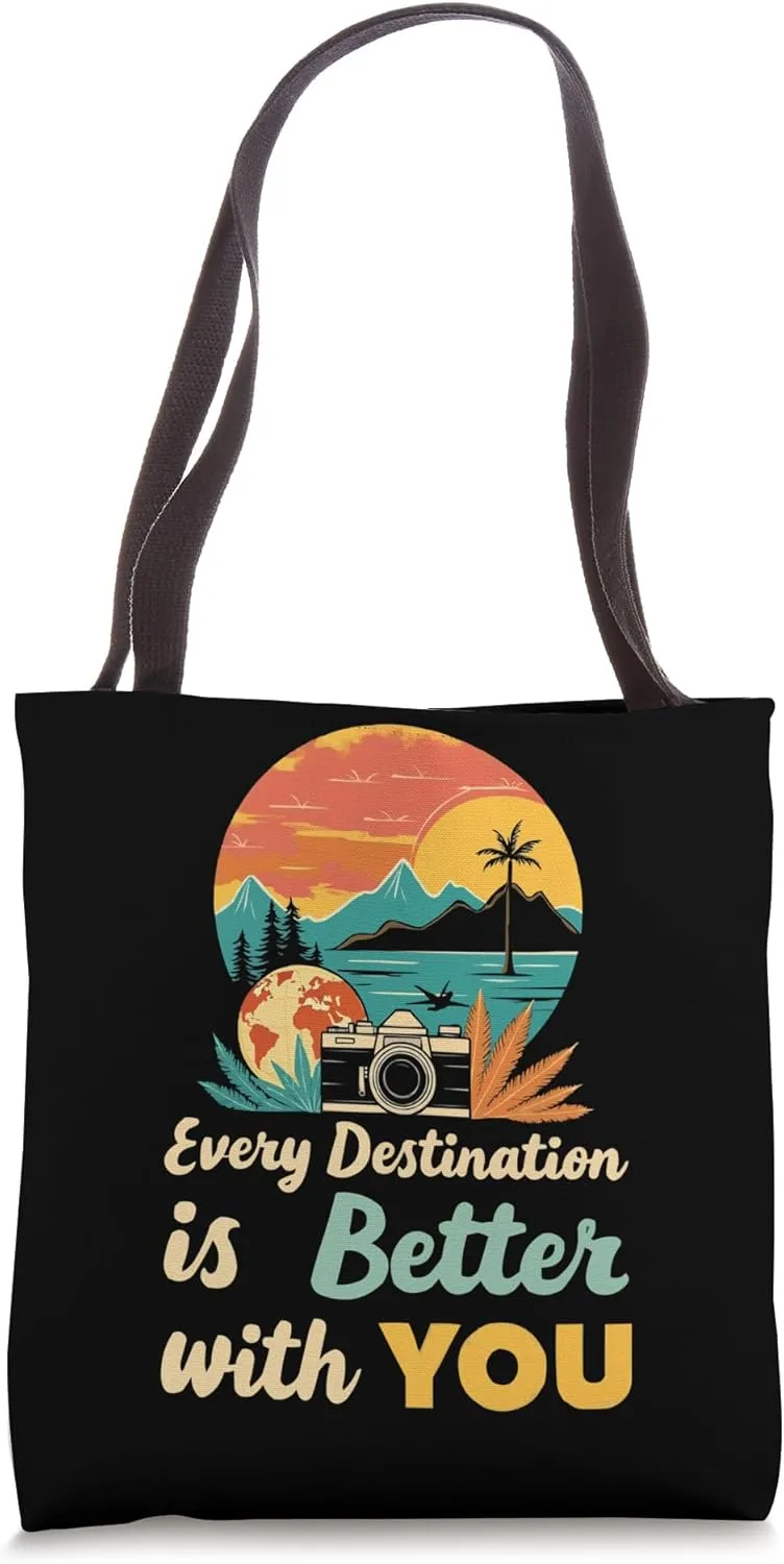 Traveling Travel Partner Vacationing Tourist Spot Tote Bag