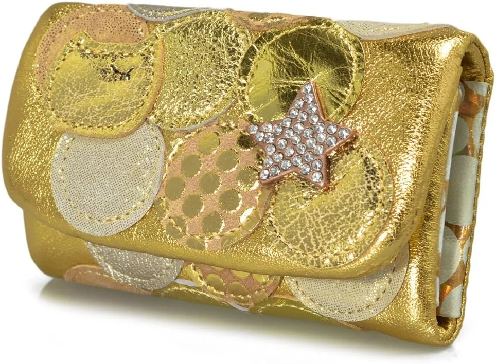 Tsumorichisato Key Case, New Multi-Dots, Gold