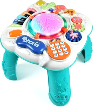 Tuko Baby Toys 6 to 12 Months,Activity Table Toy for Toddlers (Size: 11.8 x 11.8 x 12.2 inches)